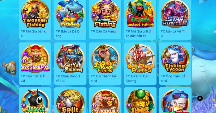 Bạn chọn cho mình nhà cung cấp và game yêu thích